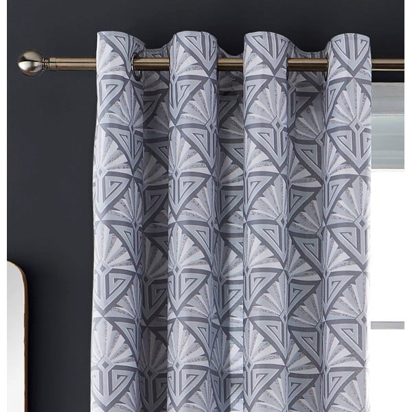 2 Catherine Lansfield Art Deco aizkaru komplekts, 168 x 183 cm-image-2