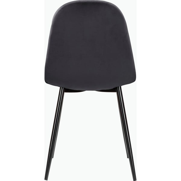 Tumši pelēki samta pusdienu krēsli (4 gab.) Monza – Støraa-image-3