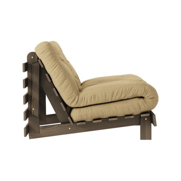 Sinepju dzeltens/bēšs atpūtas krēsls Roots – Karup Design-image-3