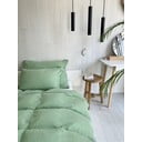 Zaļa vienguļamā muslīna gultas veļa 135x200 cm Plain Muslin – Butter Kings