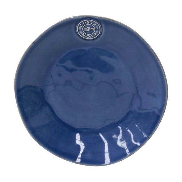 Tumši zils keramikas deserta šķīvis Costa Nova Nova, ⌀ 21 cm