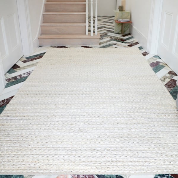 Krēmkrāsas ar rokām darināts džutas paklājs 160x230 cm Oakley – Asiatic Carpets-image-1