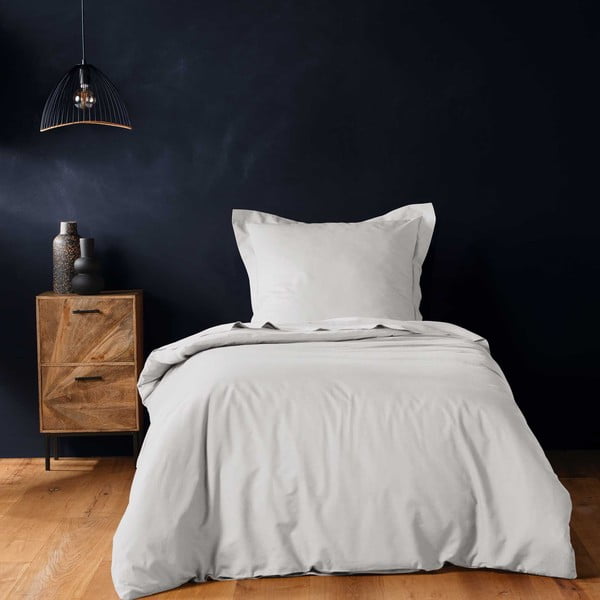 Balta vienguļamā kokvilnas gultas veļa 140x200 cm Lina – douceur d'intérieur