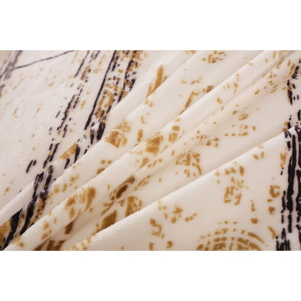 Melna/krēmkrāsas vienguļamā mikroplīša gultas veļa 140x200 cm Enrico – My House-image-4