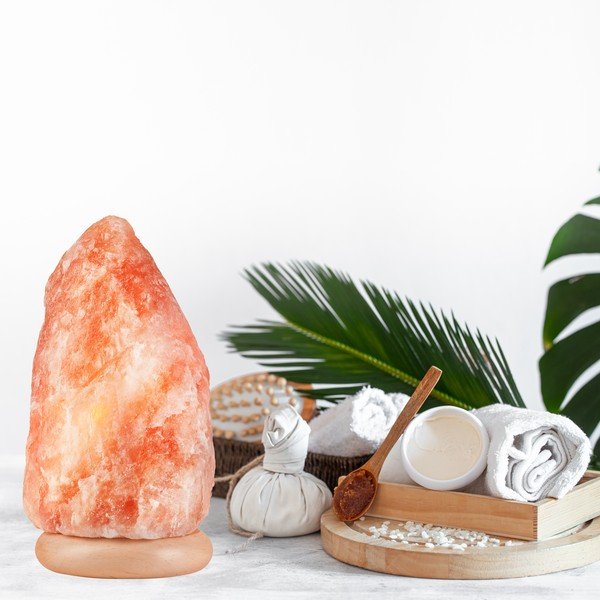 Oranža sāls lampa, augstums 30 cm Sally – LAMKUR-image-1