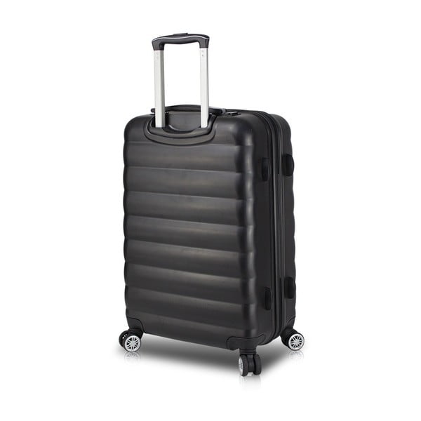 Melns ceļojumu koferis uz riteņiem ar USB pieslēgvietu My Valice COLORS RESSNO Pilot Suitcase