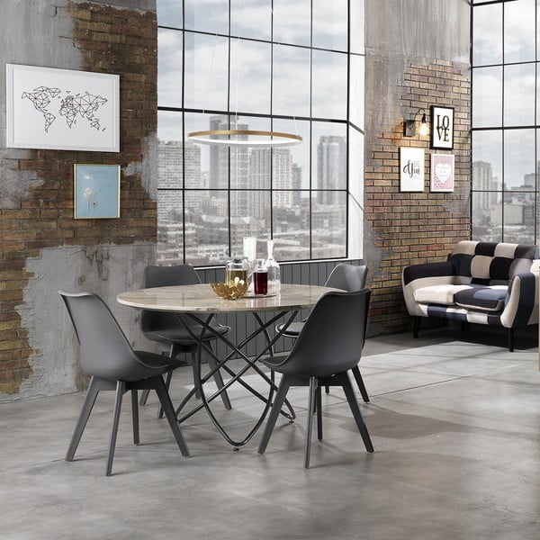 Zelta krāsas karināma lampa Tomasucci Ring, augstums 92 cm-image-3