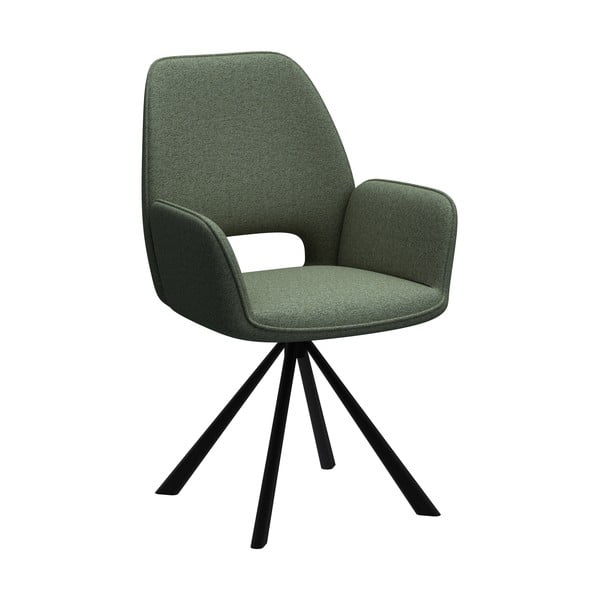 Tumši zaļš pusdienu krēsls ar roku balstiem Graham – Actona