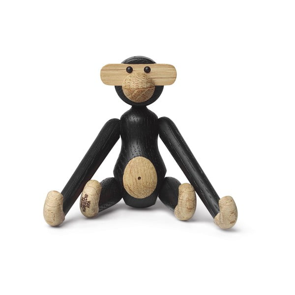 Ozola masīvkoka statuete Kay Bojesen Denmark Monkey Hanging