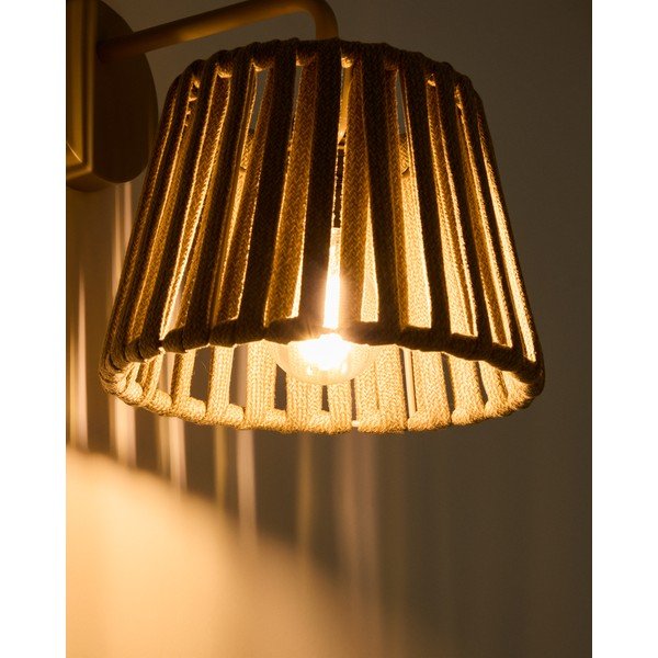 LED sienas āra gaismeklis ar saules baterijām (augstums 23 cm) Aldet – Kave Home-image-2