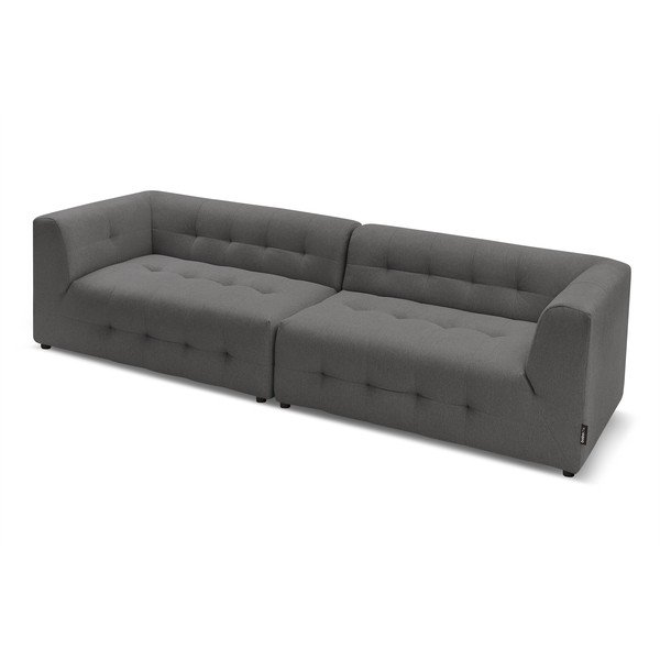 Tumši pelēks dīvāns 324 cm Kleber – Bobochic Paris-image-4