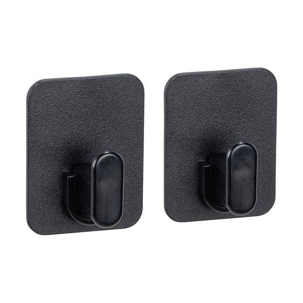 Melni plastmasas āķi ar uzstādīšanu bez urbšanas (2 gab.) Parma – Allstar