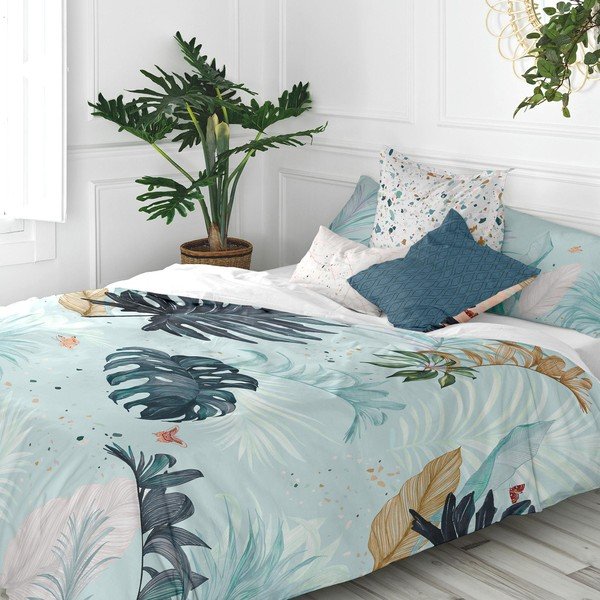 Kokvilnas segas pārvalks Happy Friday Basic Tropical, 140 x 200 cm-image-4