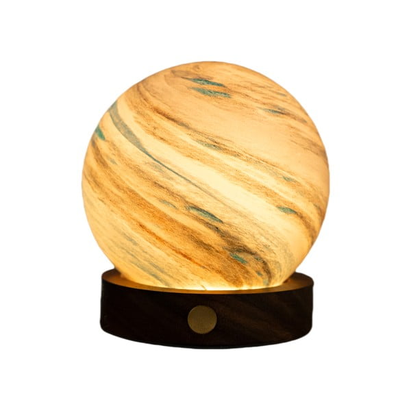 Brūns/tumša dabīga toņa gaismas dekors ar USB ø 8 cm Polar Cloud – Gingko