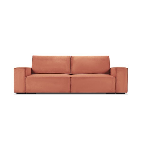 Rozā velveta izvelkamais dīvāns ar veļas kasti Mazzini Sofas Azalea-image-2