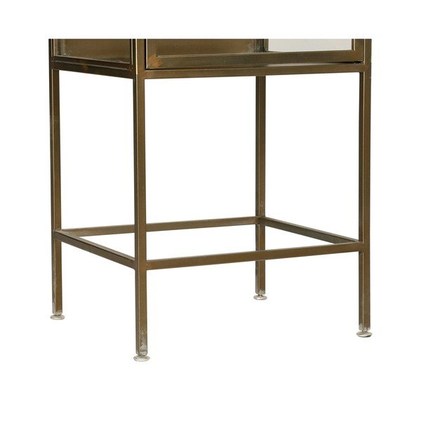 Metāla vitrīna zelta krāsā 47,5x170 cm Dagenham – Côté Table-image-4