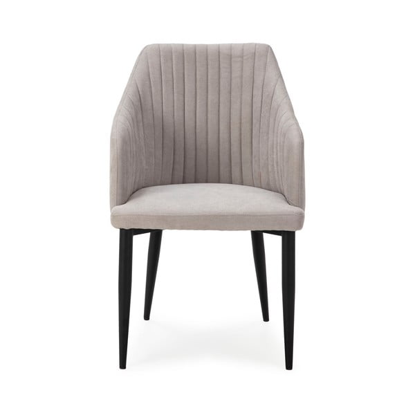 Gaiši pelēki polsterēti ēdamistabas krēsli (2 gab.) Nadi – Marckeric-image-2
