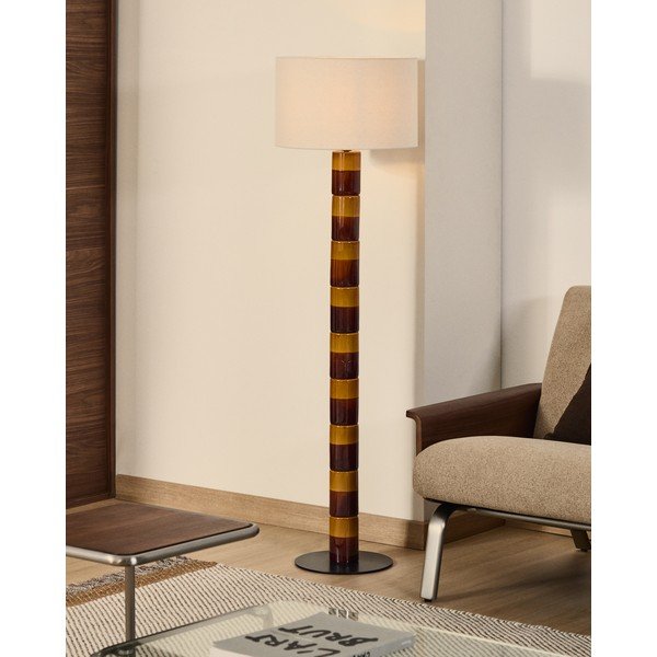 Stāvlampa ar auduma abažūru (augstums 146 cm) Mavran – Kave Home-image-2