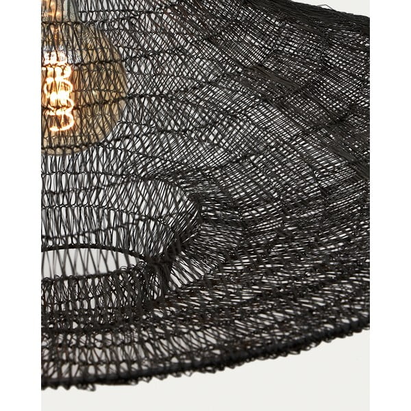 Melna piekaramā lampa ø 87 cm Makai – Kave Home-image-4
