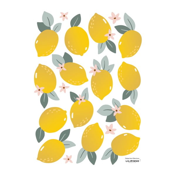 Bērnu uzlīmes (14 gab.) 30x42 cm Lemons – Lilipinso