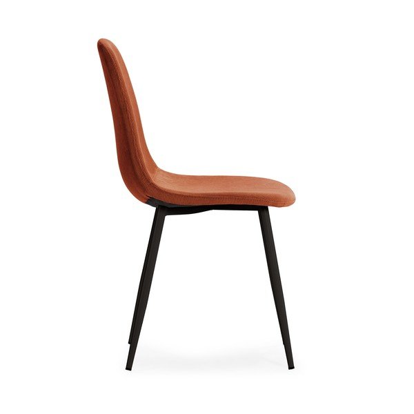 Terakotas oranži polsterēti pusdienu krēsli (4 gab.) Minka – Marckeric-image-4