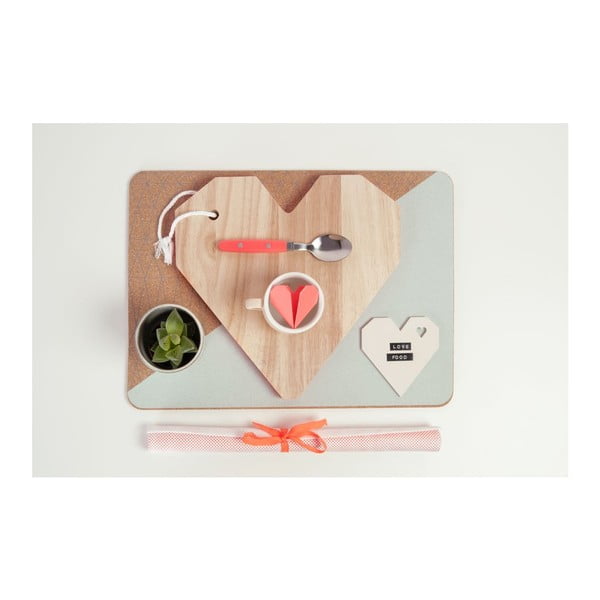 Origami griešanas dēlis Heart Orange-image-1