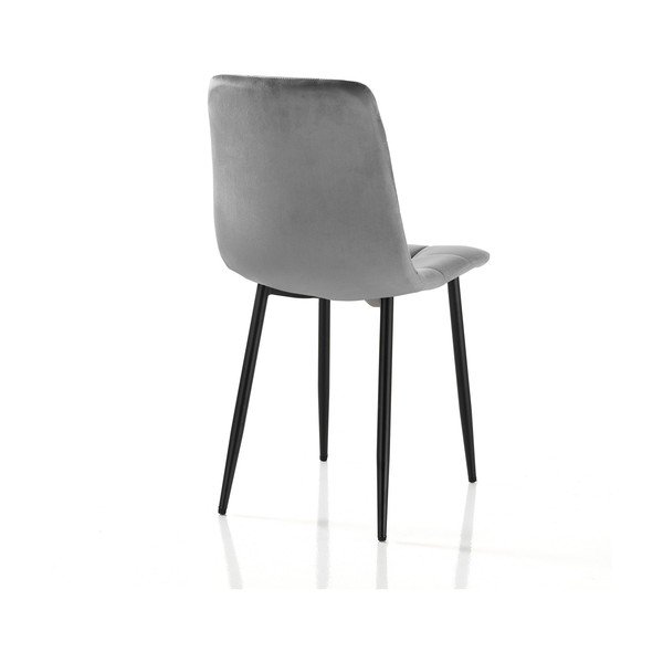 Pelēki samta pusdienu krēsli (2 gab.) Faffy – Tomasucci-image-2
