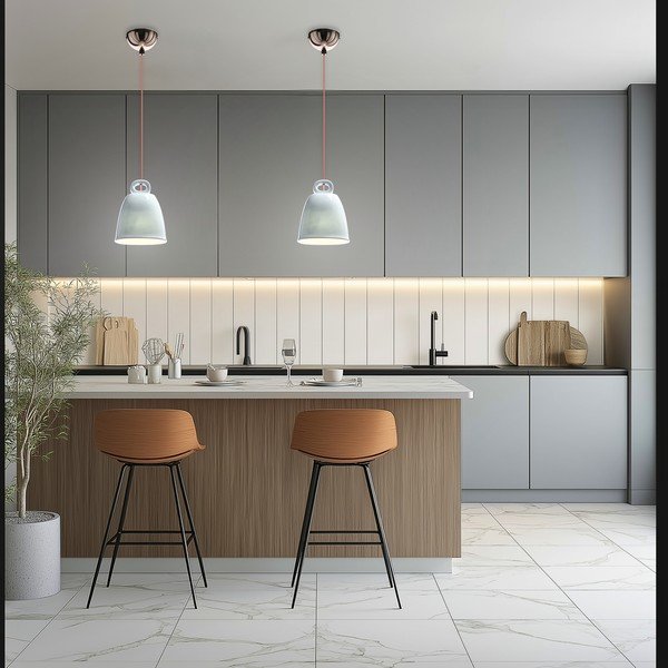Zila bērnu lustra ar keramikas abažūru Sewilla – Candellux Lighting-image-4