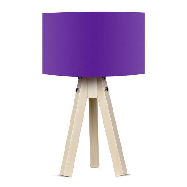 Galda lampa ar violetu abažūru Kate Louise Naturel