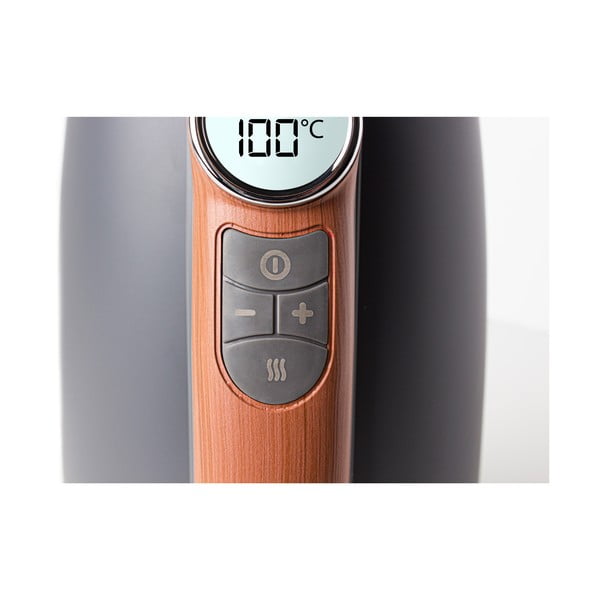 Tumši pelēka elektriskā tējkanna 1,7 l Dorchester – Haden-image-2