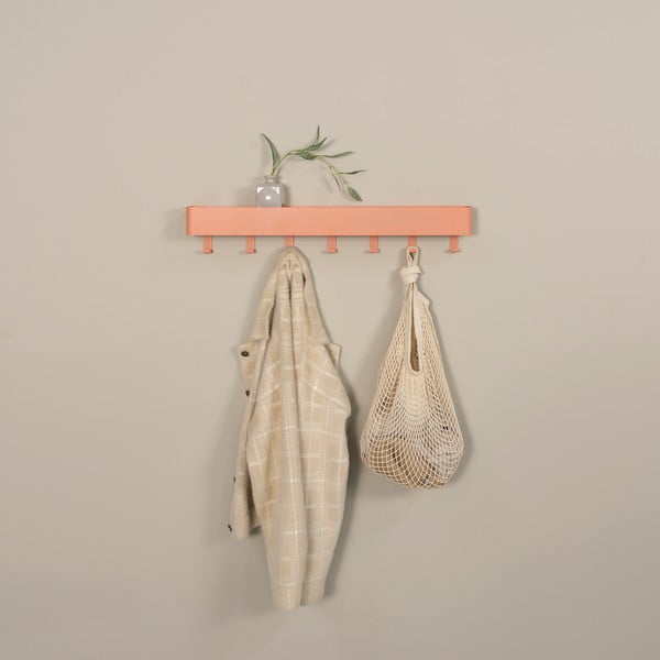 Lašrozā metāla sienas pakaramais ar plauktu 72 cm Dax Play – Spinder Design-image-3