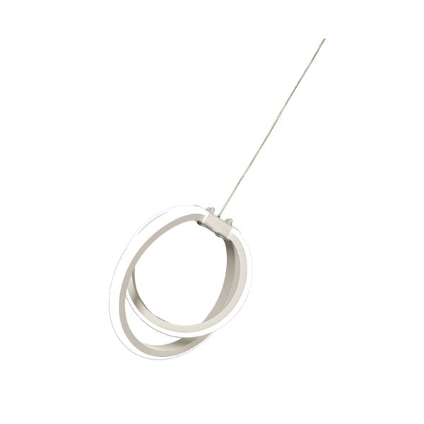 Balta metāla LED piekaramā lampa ø 25 cm Sezen – Squid Lighting-image-3