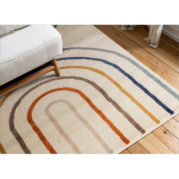 Krēmkrāsas bērnu paklājs 160x235 cm Double Rainbow – Hanse Home-image-1