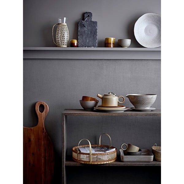 Pelēkbalts keramikas servēšanas trauks Bloomingville Thea, ø 24,5 cm-image-3