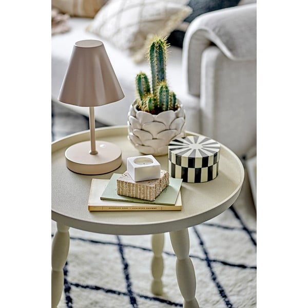 Bēša LED galda lampa ar regulējamu spilgtumu no metāla (augstums 28 cm) Lianna – Bloomingville-image-1