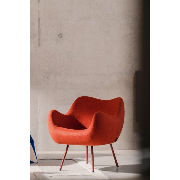 Sarkans vilnas atpūtas krēsls RM58 – noo.ma-image-1