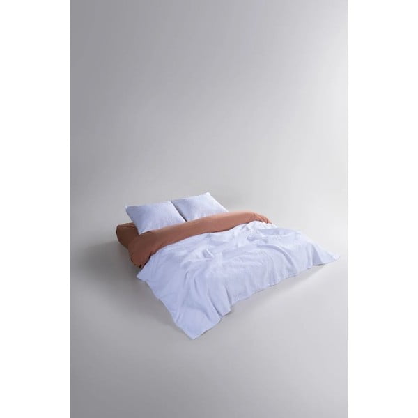 Balts žakarda gultas pārklāja un spilvendrānas komplekts 240x260 cm Jacquard – Mila Home Luxury-image-2