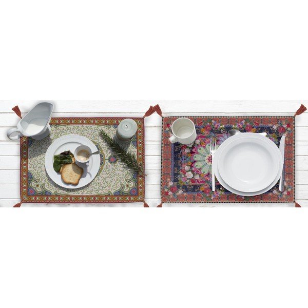 2 galda paliktņu komplekts Madre Selva Mandalas, 45 x 30 cm-image-1