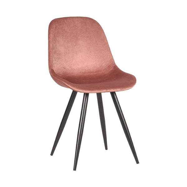 Gaiši rozā samta pusdienu krēsli (2 gab.) Capri  – LABEL51