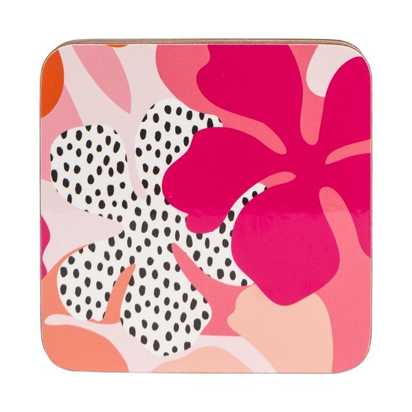 4 rozā krūzīšu paliktņu komplekts Navigate Floral-image-1