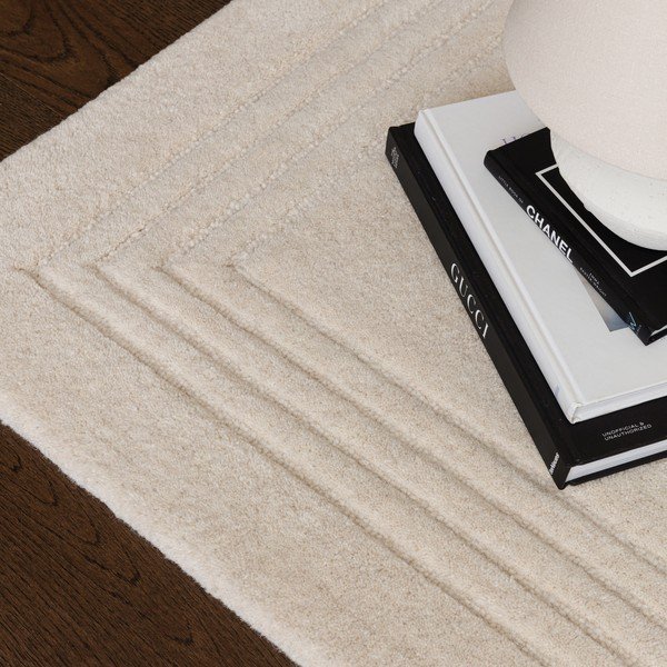 Ziloņkaula krāsas ar rokām darināts vilnas paklājs 120x170 cm Orlo Ivory – Asiatic Carpets-image-2