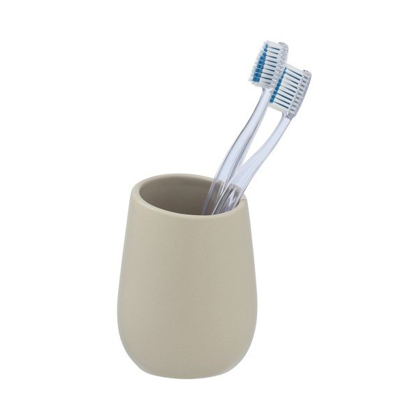 Bēšs keramikas trauks zobu birstei Wenko Badi-image-2