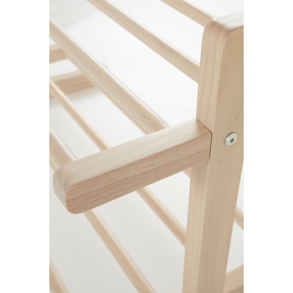 Gaiša dabīga toņa priedes masīvkoka piekarināms apavu statīvs 70x45x38 cm Eddison – Jotex-image-3