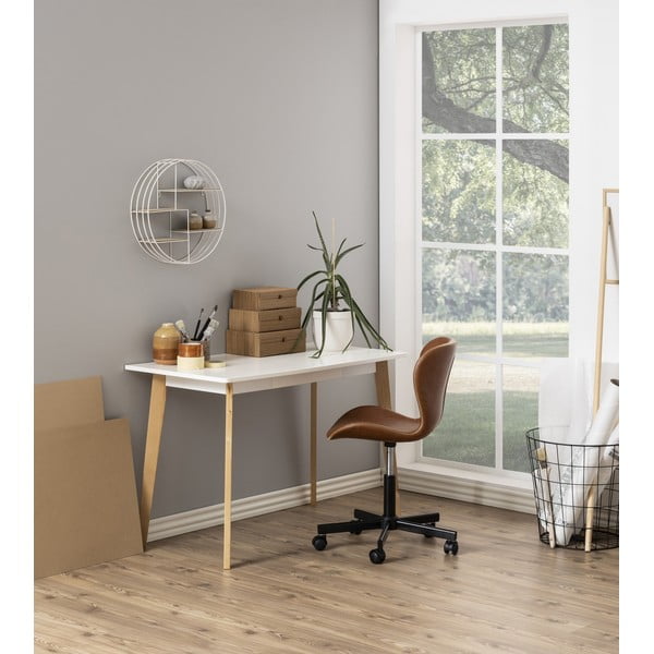 Konjaka brūns biroja krēsls Actona Batilda-image-1