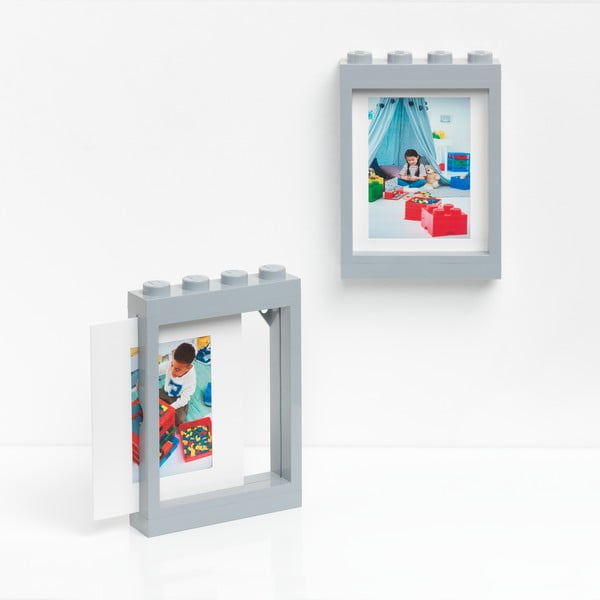 Pelēks fotorāmis LEGO®, 19,3 x 26,8 cm-image-4