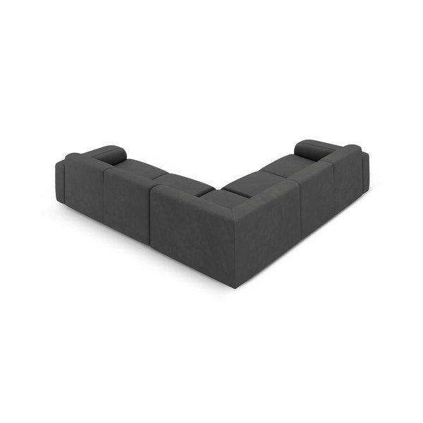 Tumši pelēks stūra dīvāns (ar maināmu stūri/L veida) Molino – Micadoni Home-image-2