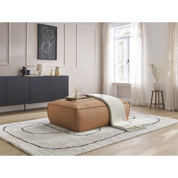 Brūns kāju soliņš no ādas imitācijas Boheme – Bobochic Paris-image-1