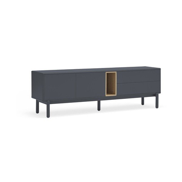 Tumši pelēks TV galds 180x56 cm Corvo – Teulat-image-1