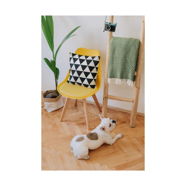 Dzeltens krēsls ar dižskābarža kājām Bonami Essentials Lumos-image-3