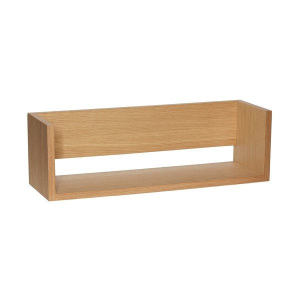 Dabīga toņa sienas plaukts ar ozolkoka imitāciju 64 cm Gap – Hübsch